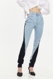 Contrast stitching jeans