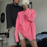 Loose Pullover Top Large Versatile Women's T-shirt