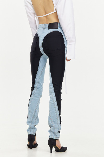 Contrast stitching jeans