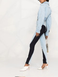 Contrast stitching jeans