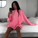 Loose Pullover Top Large Versatile Women's T-shirt