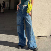 Straight leg wide leg pants Straight leg wide leg pants