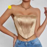Fish bone wrapped chest vest