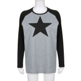 Casual loose fitting pullover top