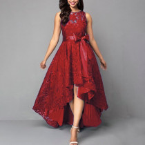 Lace patchwork party dress dress