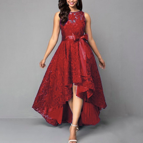 Lace patchwork party dress dress