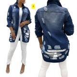 Sexy and fashionable women's denim jacket