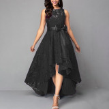 Lace patchwork party dress dress