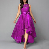 Lace patchwork party dress dress