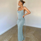 Strap Sexy Open Back Slim Fit Wrap Hip Style Dress