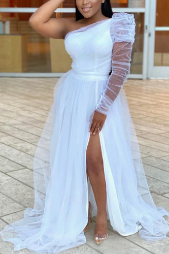 Loose hem mesh dress