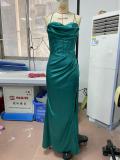 Sleeveless suspender dress