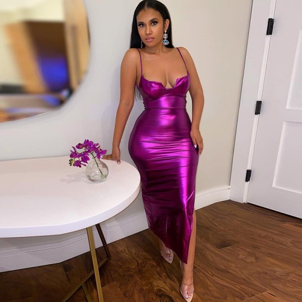 Low cut open buttocks dress