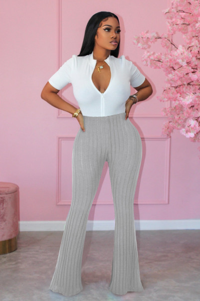 Brushed women's micro flared pants