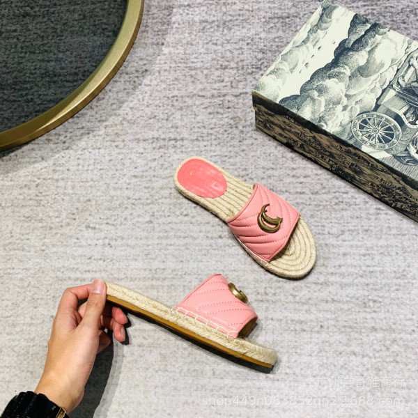 Grass embroidered letters flat bottomed women's shoes