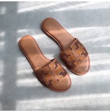 Mesh flat bottom slippers
