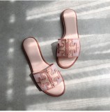 Mesh flat bottom slippers