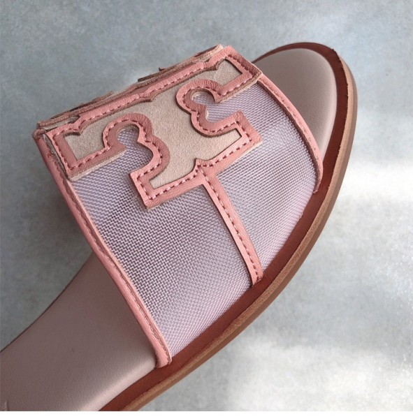 Mesh flat bottom slippers