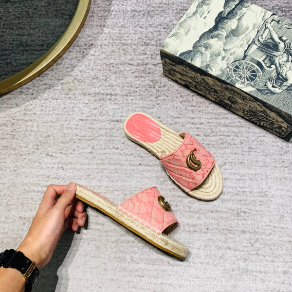 Grass embroidered letters flat bottomed women's shoes