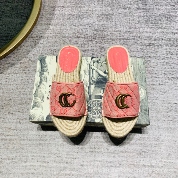 Grass embroidered letters flat bottomed women's shoes
