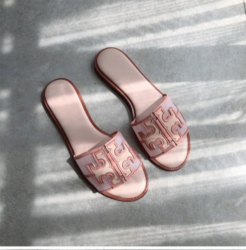 Mesh flat bottom slippers