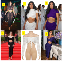 Drawstring knitted top