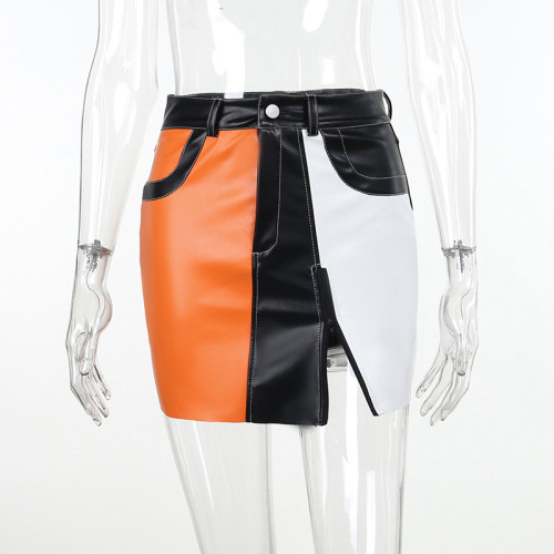 Sexy hip wrap skirt short skirt