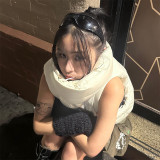 Neck, cotton jacket, vest design, warm vest