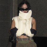 Neck, cotton jacket, vest design, warm vest