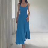 Pocket Collar Waist Tie Strap Dress
