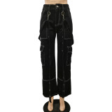 Work bag sling loose casual denim pants
