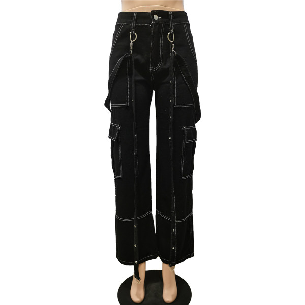 Work bag sling loose casual denim pants