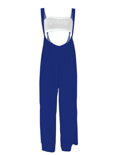Chest wrap suspender wide leg drawstring set