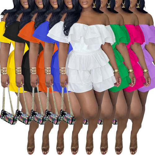 Multi layered pleated jumpsuit