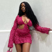 Mesh Wave Pattern Sexy Wrapped Hip Dress Mesh Wave Pattern Sexy Wrapped Hip Dress