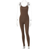 Solid Yoga Jumpsuit