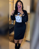 Bubble sleeve studded sequin dress