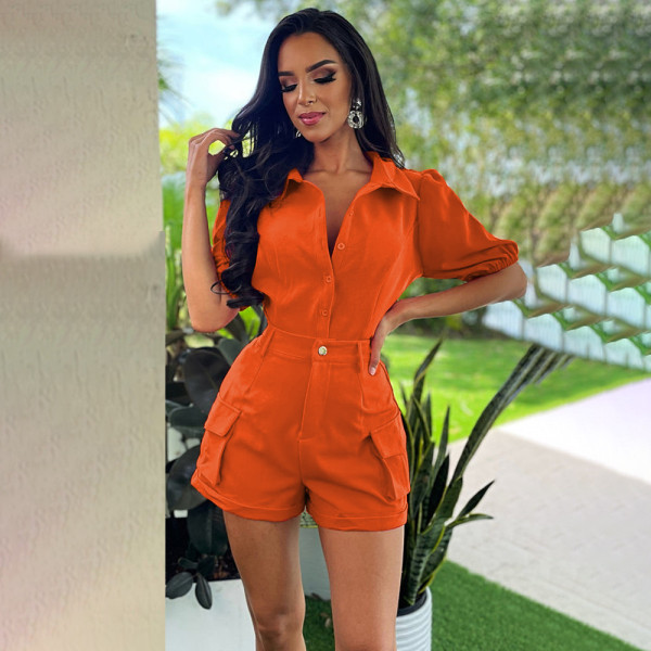 Loose fitting short sleeved cardigan shorts two-piece set