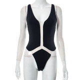 Mesh Perspective Tight Hip Lift Bodysuit
