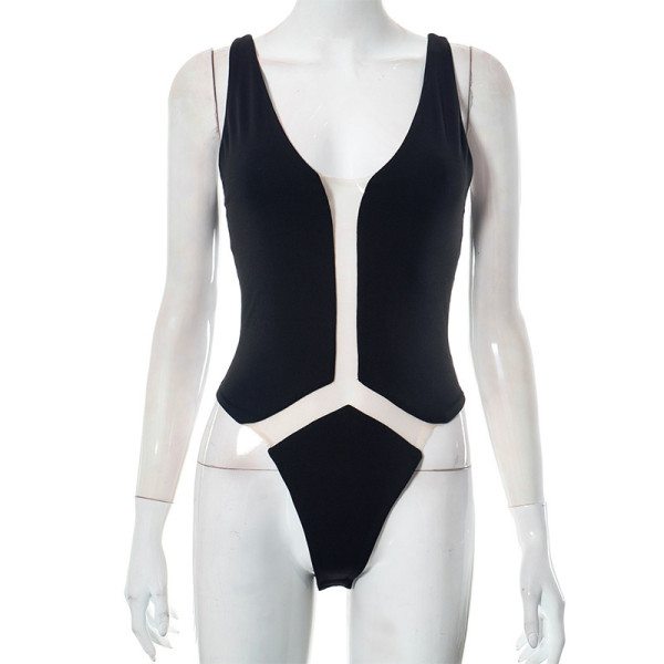 Mesh Perspective Tight Hip Lift Bodysuit