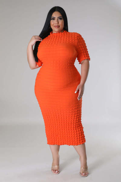 Large casual short sleeved dress
