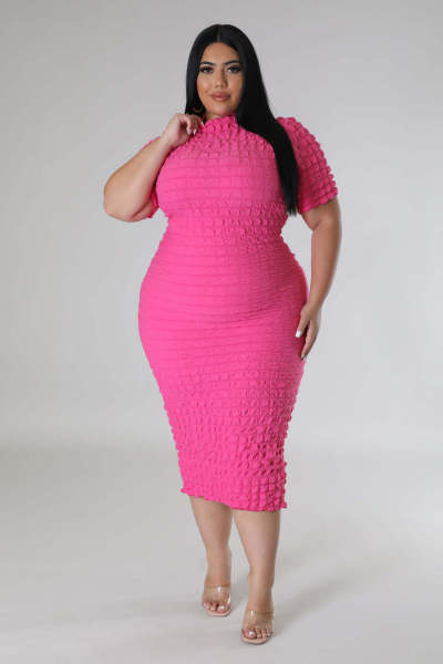Large casual short sleeved dress