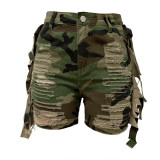 Camo tassel shorts