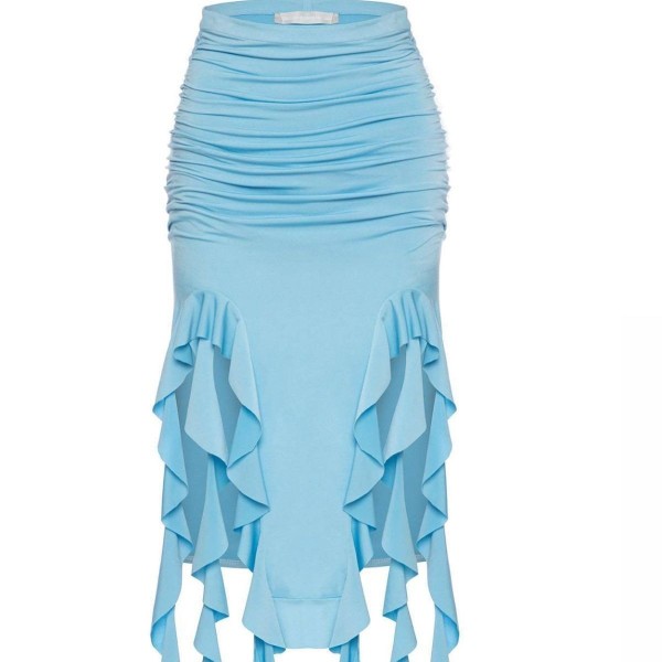 Lace tight fitting hip wrap skirt