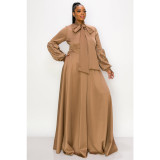 Solid Large Dress Evening Dress