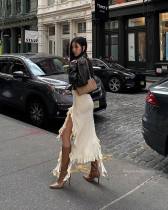 Lace tight fitting hip wrap skirt Lace tight fitting hip wrap skirt