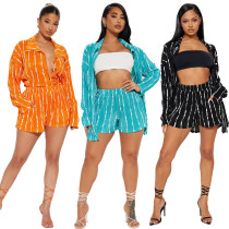 Sexy and fashionable two piece embossed printing set