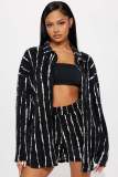 Sexy and fashionable two piece embossed printing set