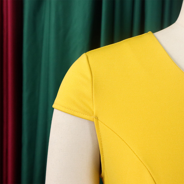 D363 Temperament Tongle Wrapped Hip Pencil Dress