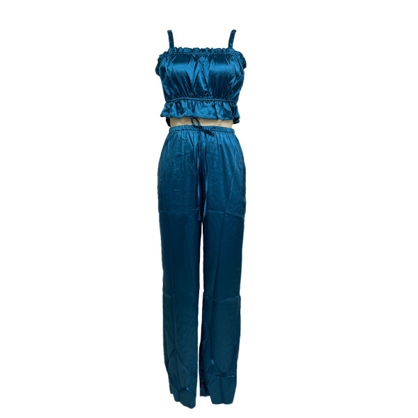 Two piece chest and wide leg set